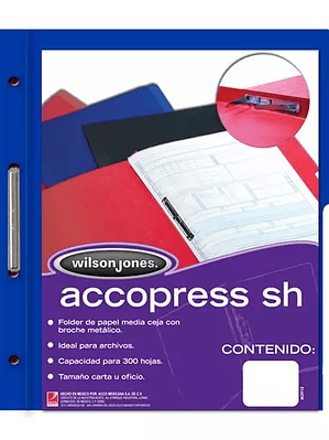 Carpeta pressboard Accopress sh ACCO car