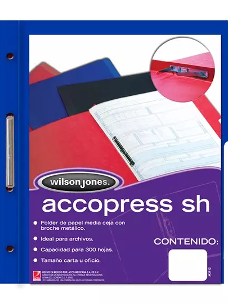 Carpeta pressboard Accopress sh ACCO car 1