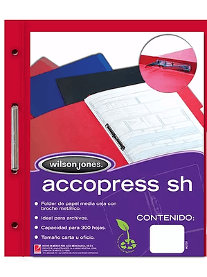 Carpeta pressboard Accopress sh ACCO car