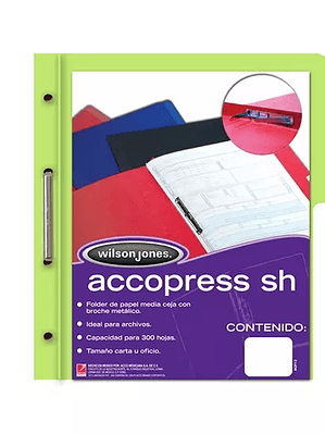 Carpeta pressboard Accopress sh ACCO car