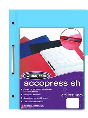 Carpeta pressboard Accopress sh ACCO ofi