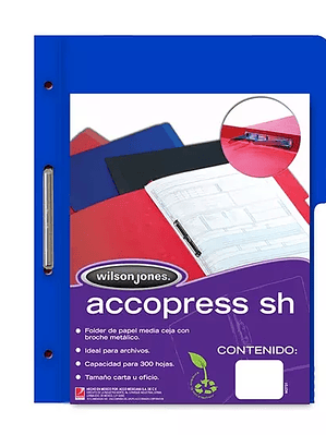 Carpeta pressboard Accopress sh ACCO ofi