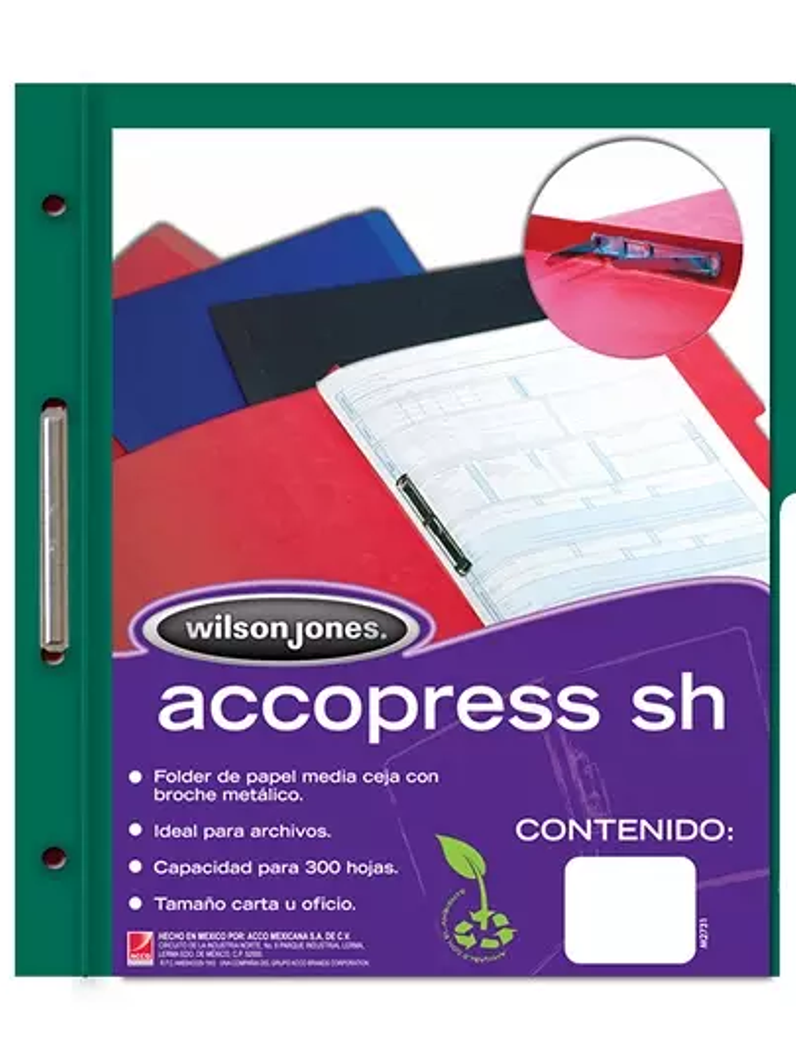 Carpeta pressboard Accopress sh ACCO car 1