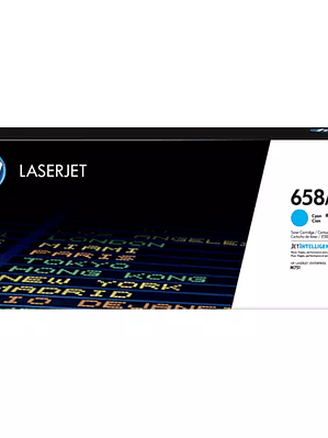 HP 658A CYAN LASERJET CARTRIDGE