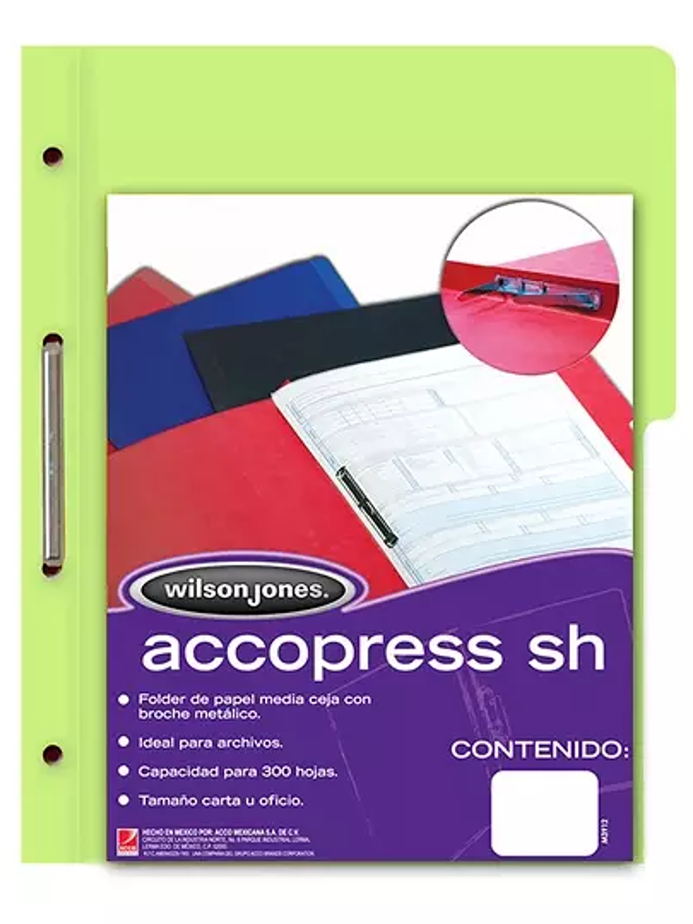 Carpeta pressboard Accopress sh ACCO ofi 1