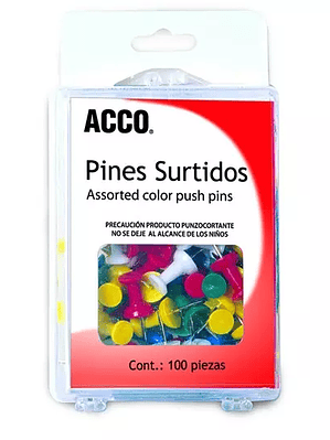 Pines de presión ACCO colores surtidos