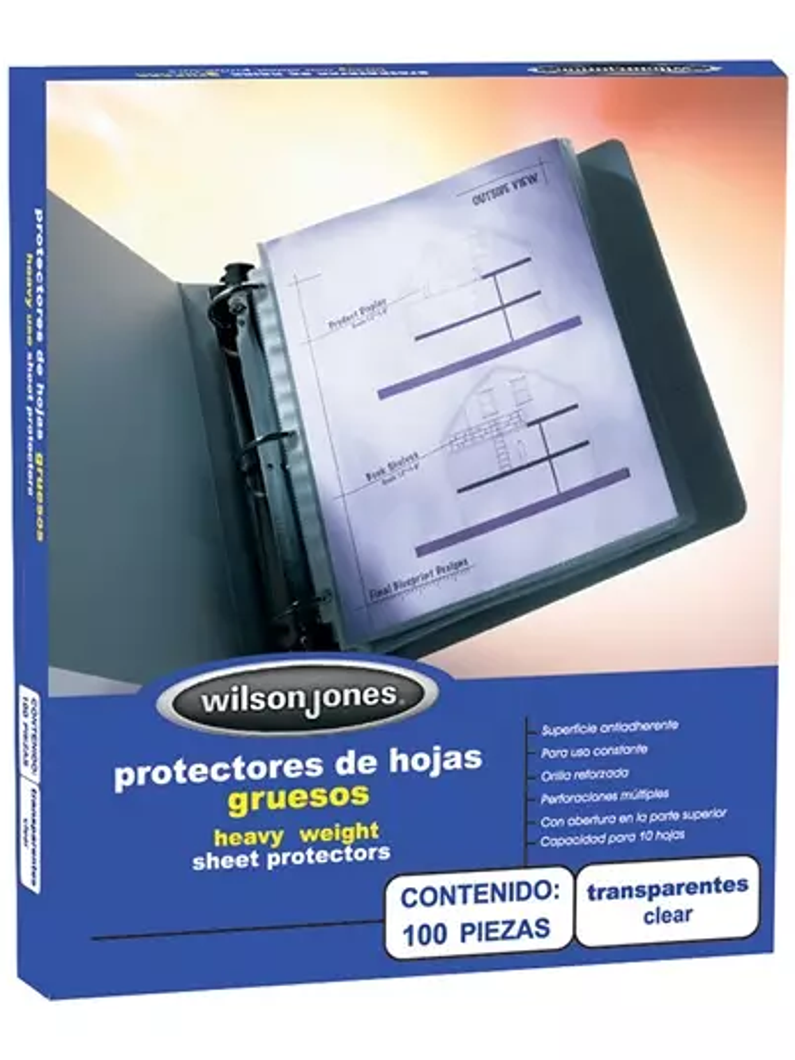 Protector de hojas grueso ACCO antirrefl 1