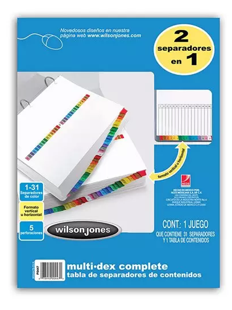 Separador multidex 31 divisiones ACCO ta 1