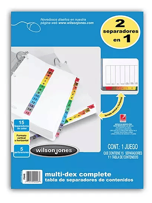 Separador multidex 15 divisiones ACCO ta