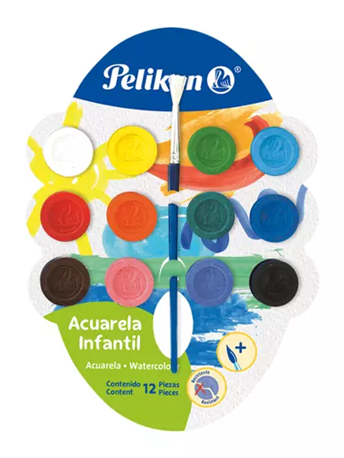 ACUARELA PELIKAN INFANTIL COLORES SURTID 1