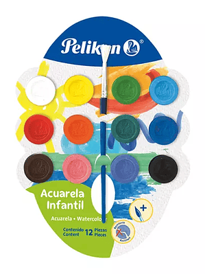 ACUARELA PELIKAN INFANTIL COLORES SURTID