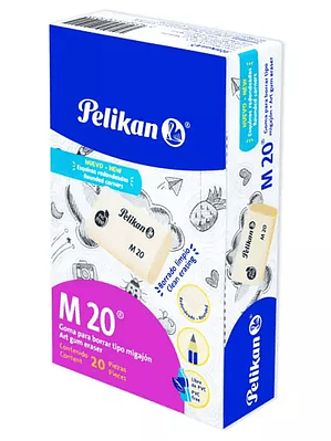 Goma Pelikan M20 tipo migajon, caja exhi