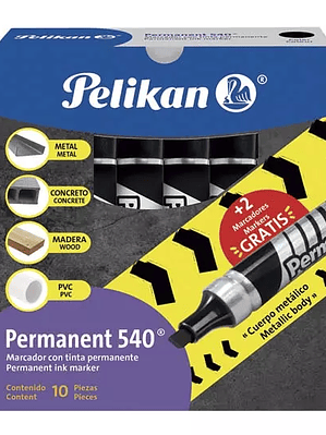 Marcador permanente 540, Pelikan, negro,