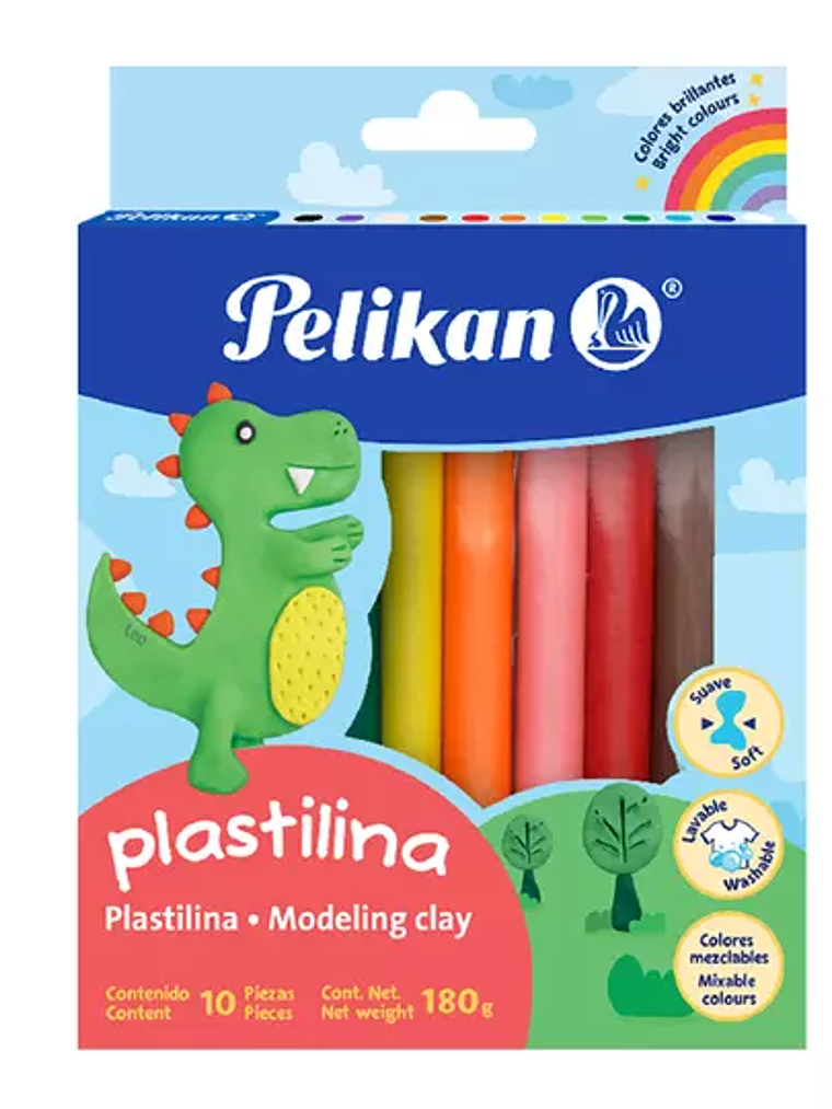 Plastilina Pelikan colores surtidos caja 1