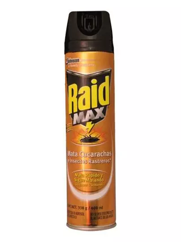 Insecticida en aerosol Raid max, cucarac 1
