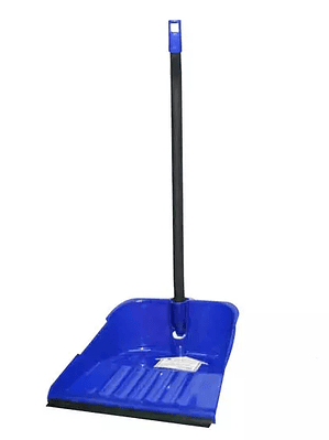 Recogedor de plastico, mango largo, colo