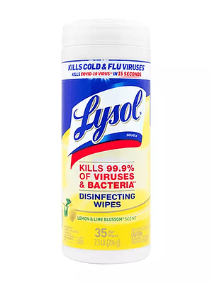 Toallas Lysol desinfectantes c/35
