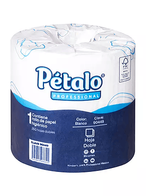 Papel Higiénico blanco Petalo, colchon c