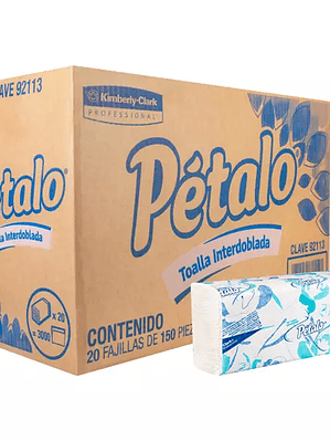 Toalla interdoblada Petalo mod 92113, ca