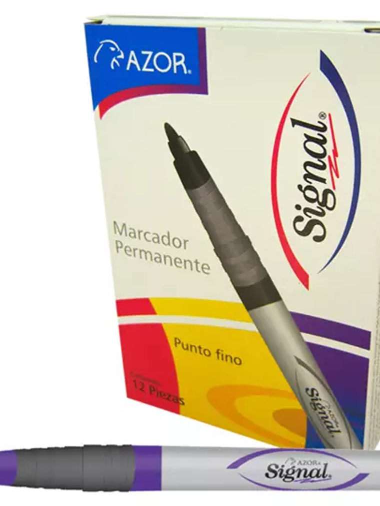 Marcador permanente fino Signal punta ba 1