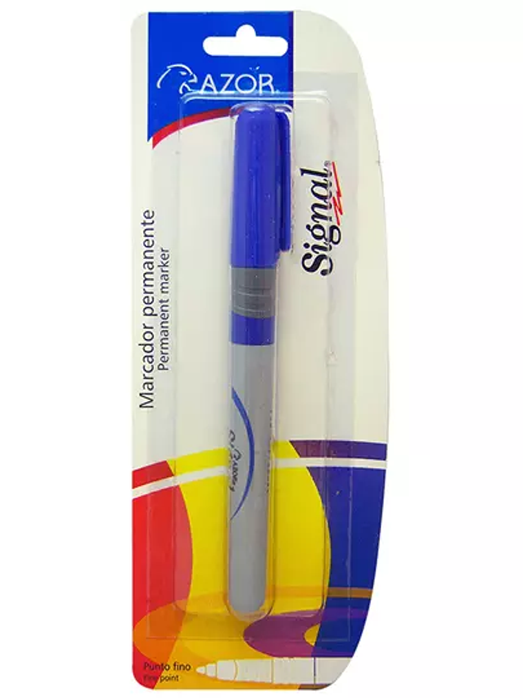Marcador permanente fino Signal punta ba 1