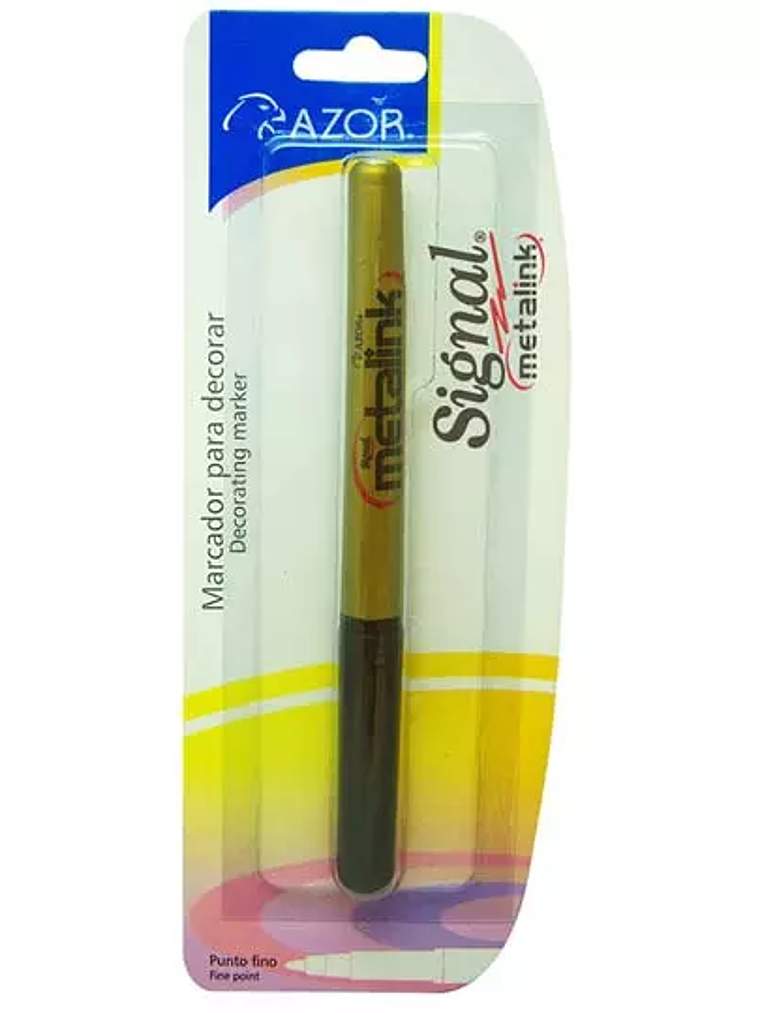 Marcador permanente fino Signal Metalink 1