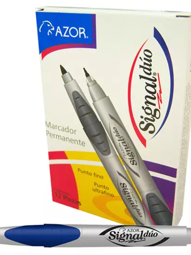 Marcador doble punta bala Signal Duo col 1