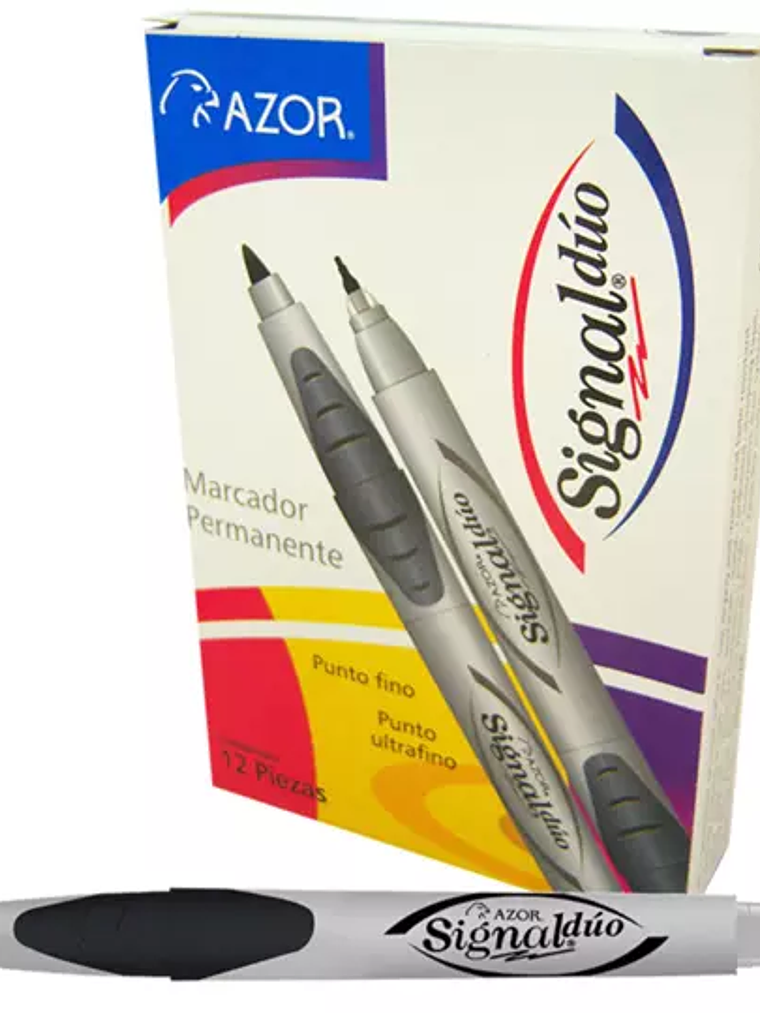 Marcador doble punta bala Signal Duo col 1