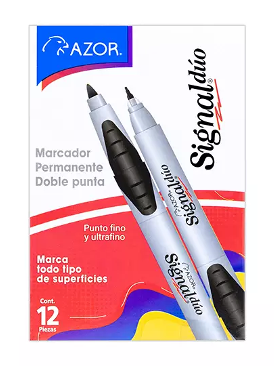 Marcador doble punta bala Signal Duo col 1