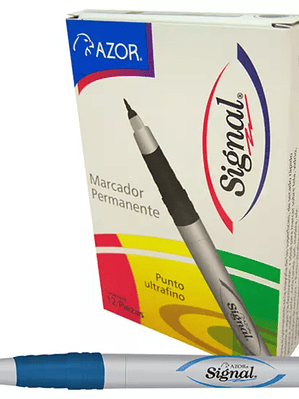 Marcador permanente ultra fino Signal 0.