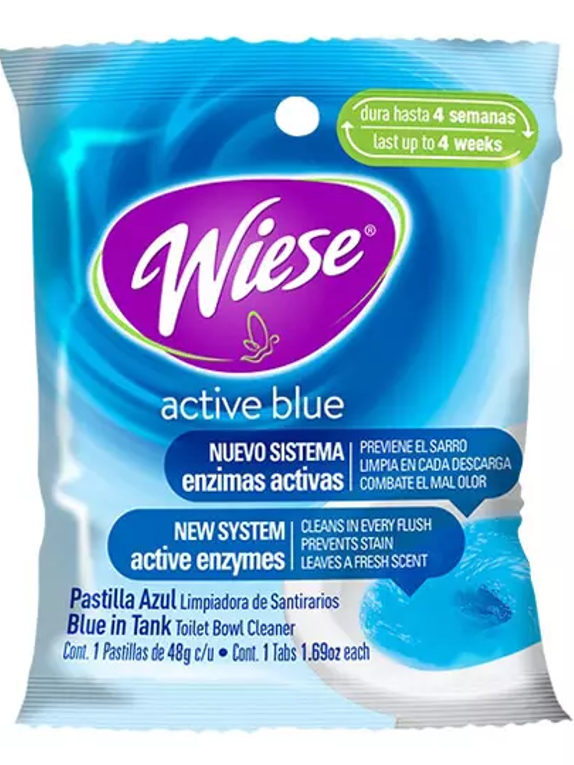 Pastilla azul Wiese para inodoro 12 pzas 1
