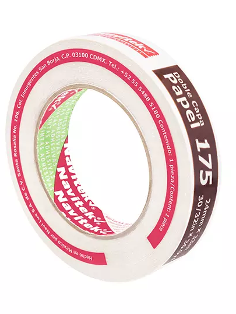 Cinta doble capa papel uso 175 Navitek 2 1