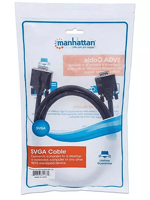 Cable Manhattan monitor sVGA 8mm HD15 m-