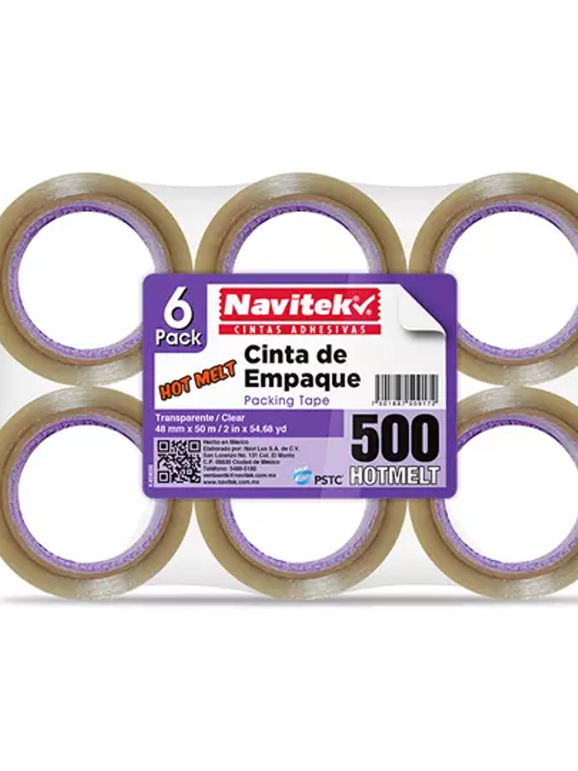 Cinta de empaque uso 500 Navitek transpa 1