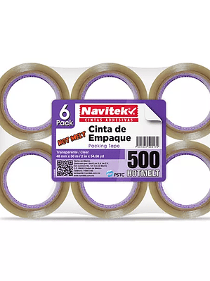 Cinta de empaque uso 500 Navitek transpa