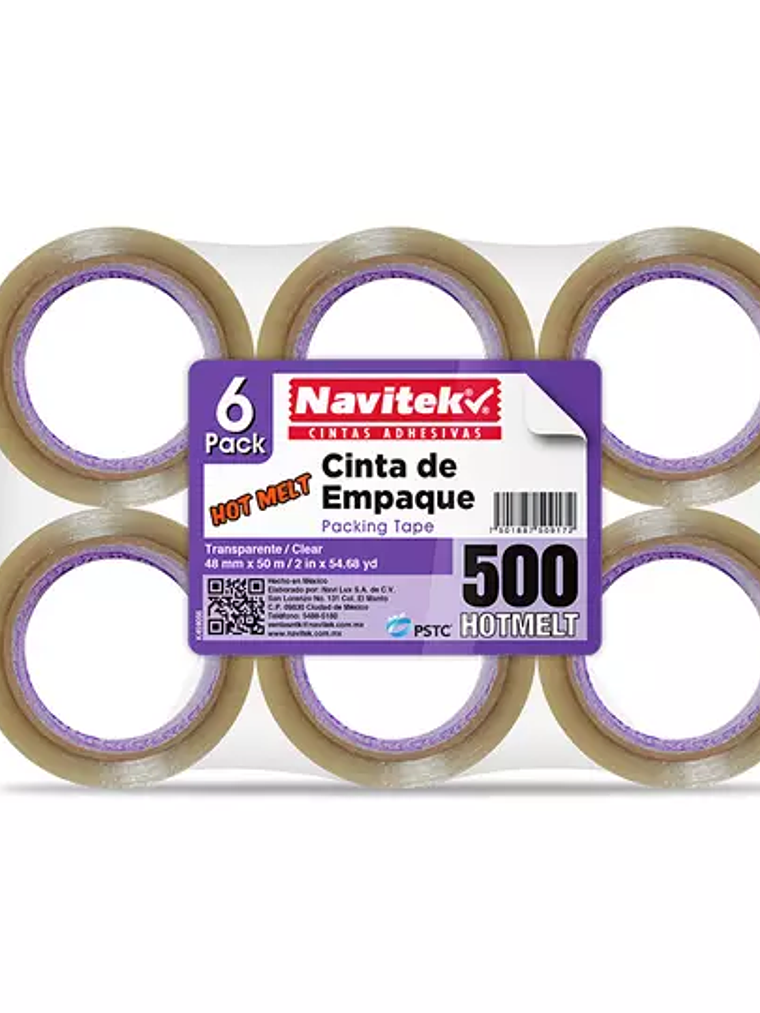 Cinta de empaque uso 500 Navitek transpa 1