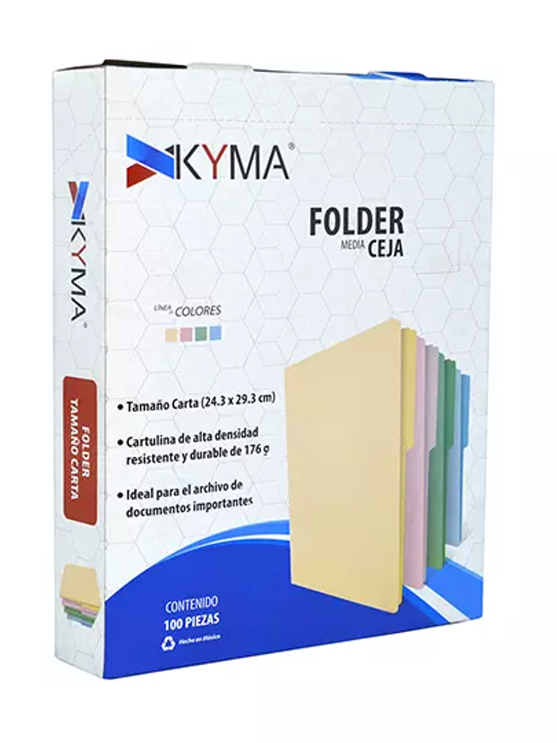 Folder KYMA Tamaño Carta Color Crema Caj 1