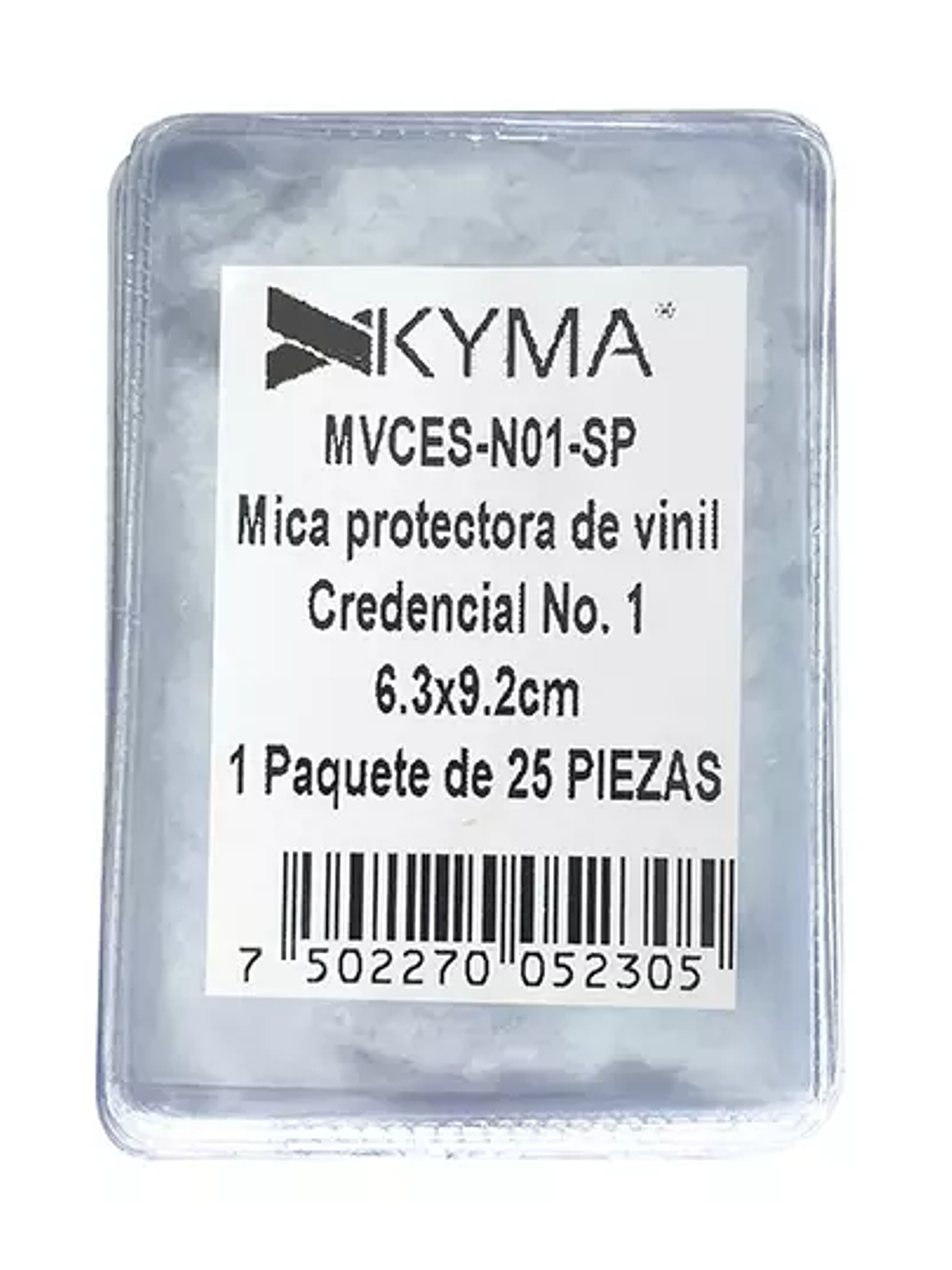 Mica Vinil KYMA transparente 6.3x9.2 sin 1