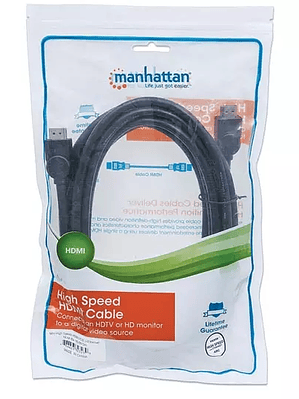 Cable Manhattan video HDMI v1.4 m-m 5m e