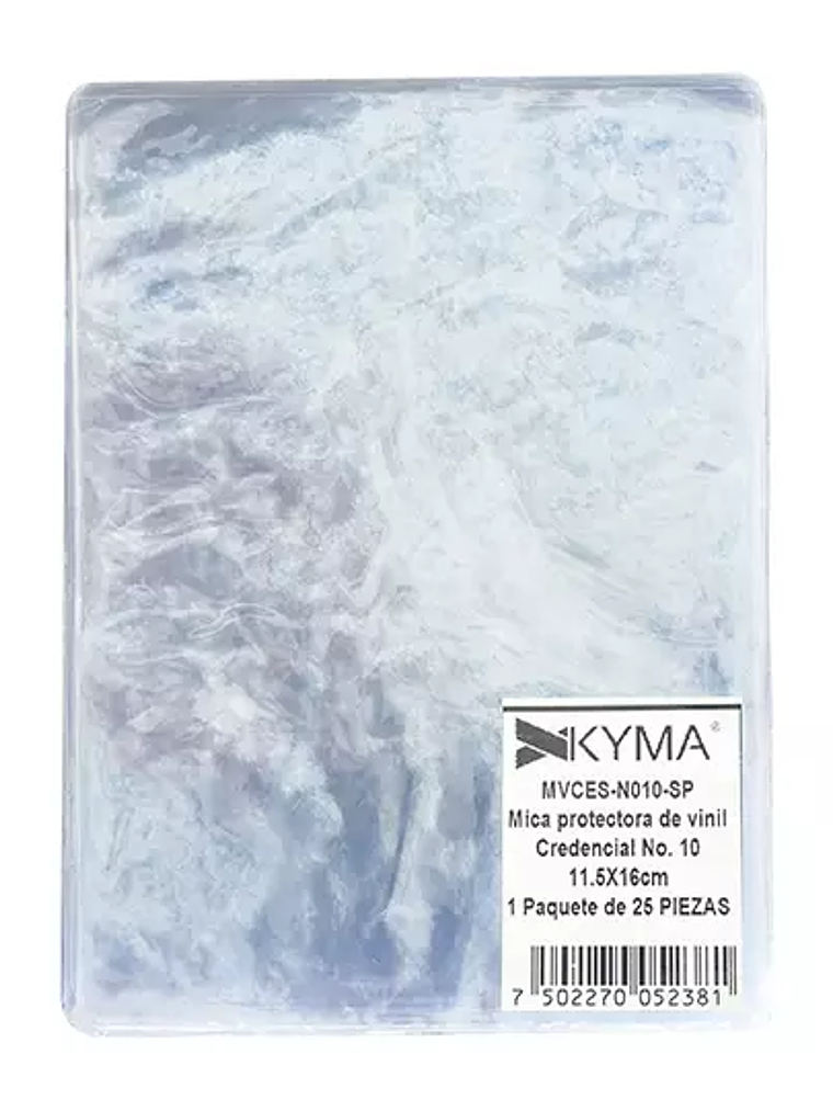 Mica Vinil KYMA transparente 11.5x16 sin 1