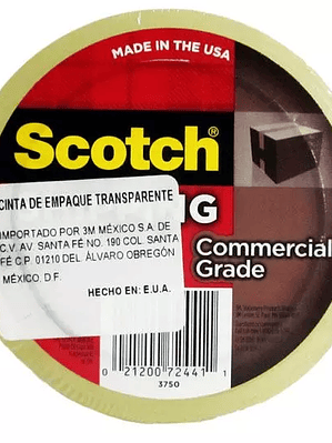 Cinta empaque Mod. 3750 premium transpar