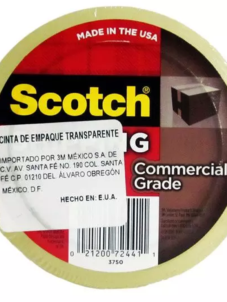 Cinta empaque Mod. 3750 premium transpar 1