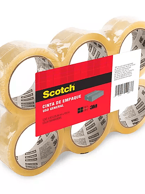 Ccinta empaque Mod. 301t transparente 3M