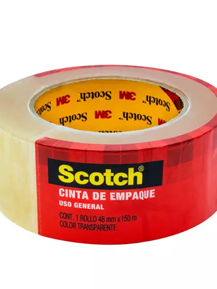 Cinta empaque Scotch transparente Mod. 3 1