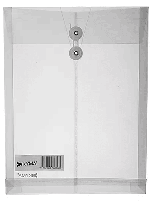 Sobre Plastico KYMA Blanco Vertical con