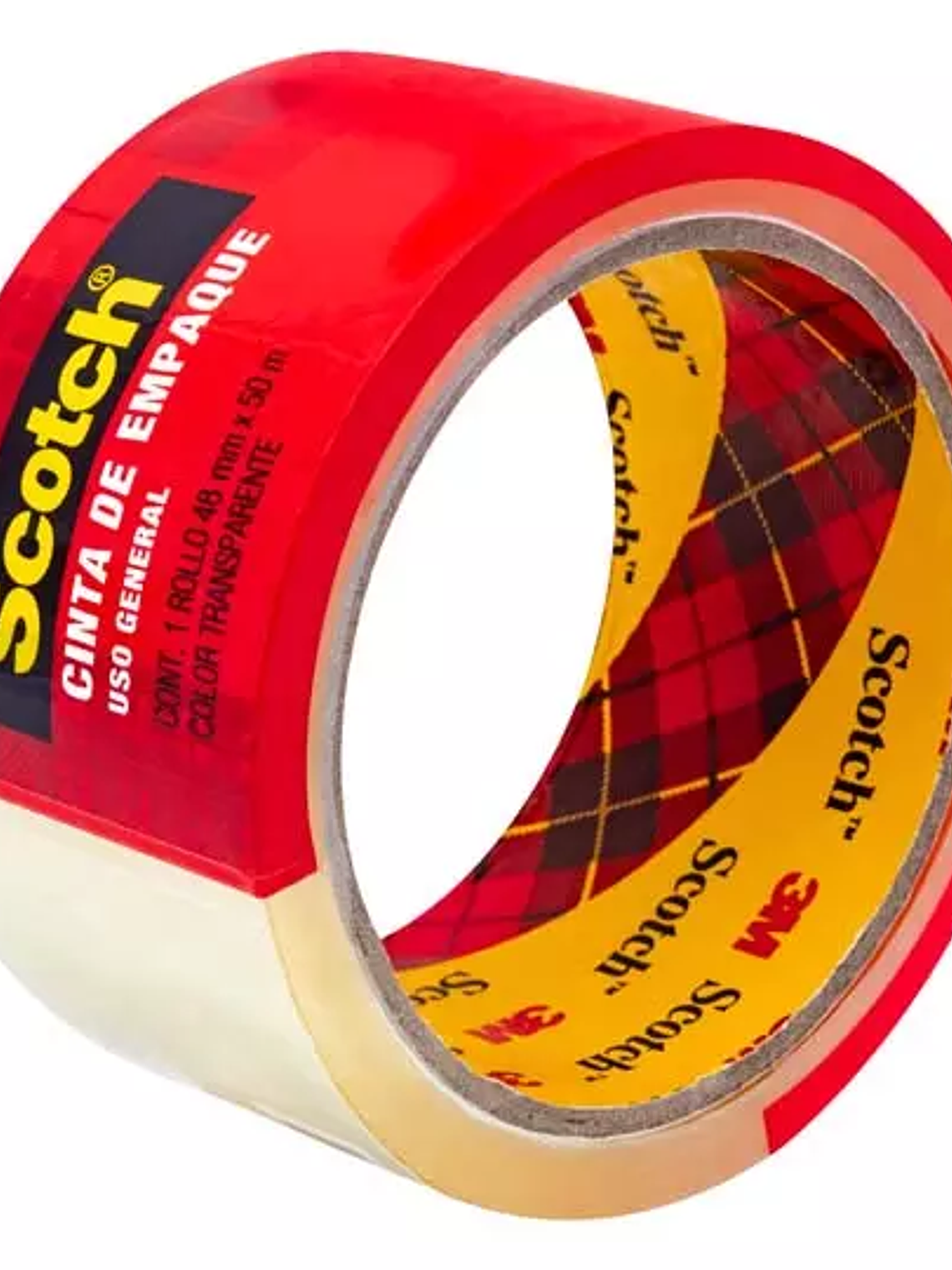 Cinta empaque transparente Scotch Mod. 3 1
