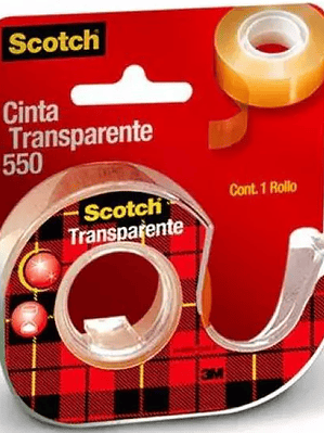 Cinta 550 transparente Scotch 3M 12x30 1