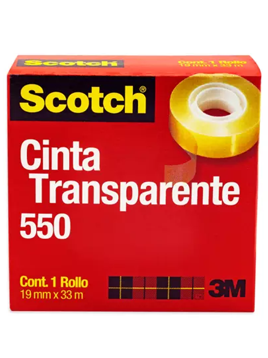 Cinta Scotch transparente 550 3M 19x33 c 1