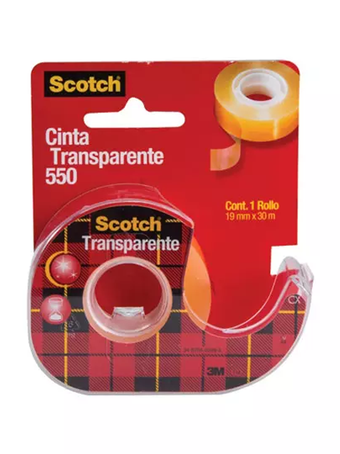 cinta 550 transparente Scotch 3M 19x30 1