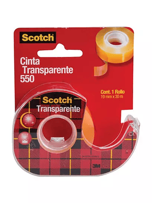 cinta 550 transparente Scotch 3M 19x30